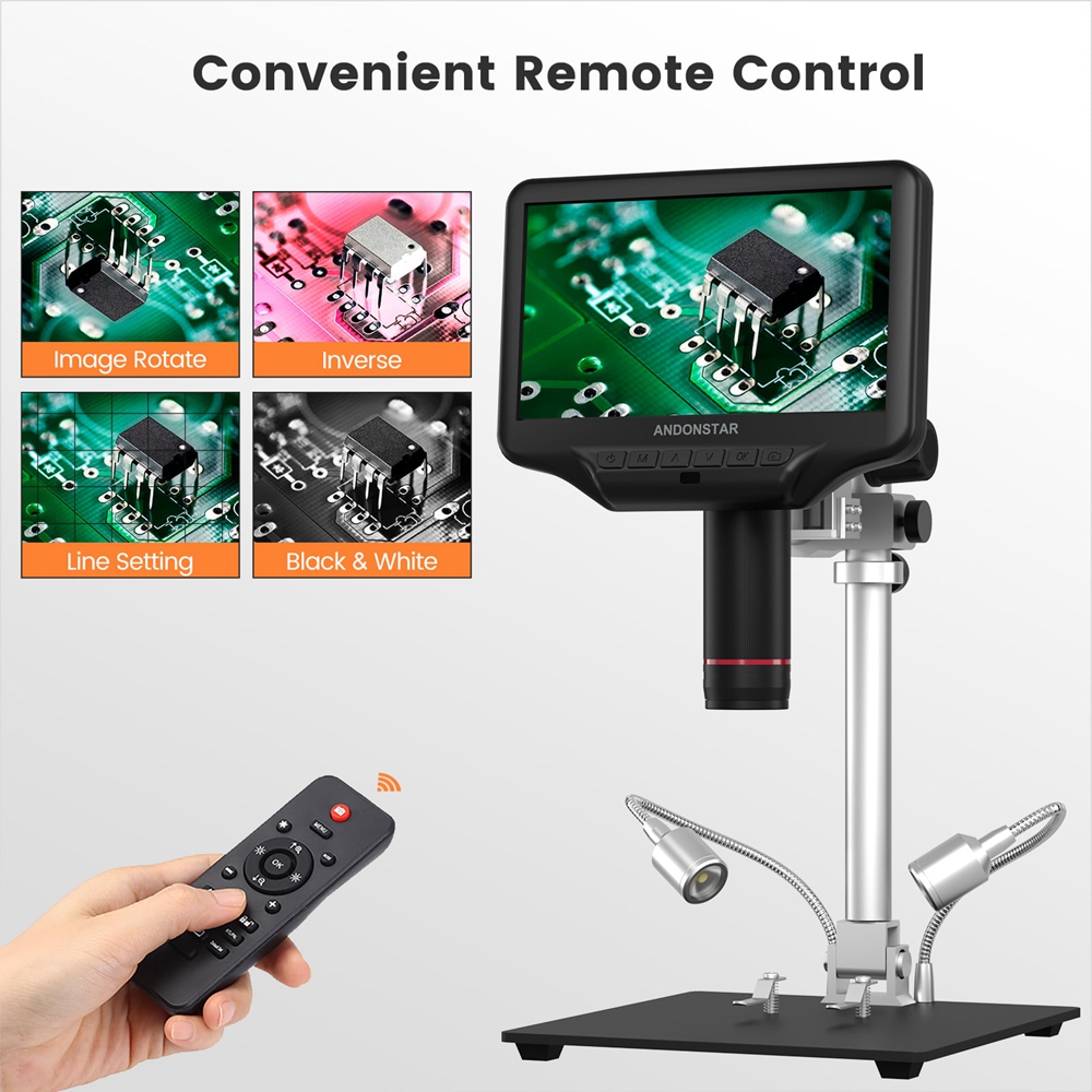 مجهر رقمي أندونستار HDMI ، أدو - مراجعة Electronics Repair Microscope وسعره