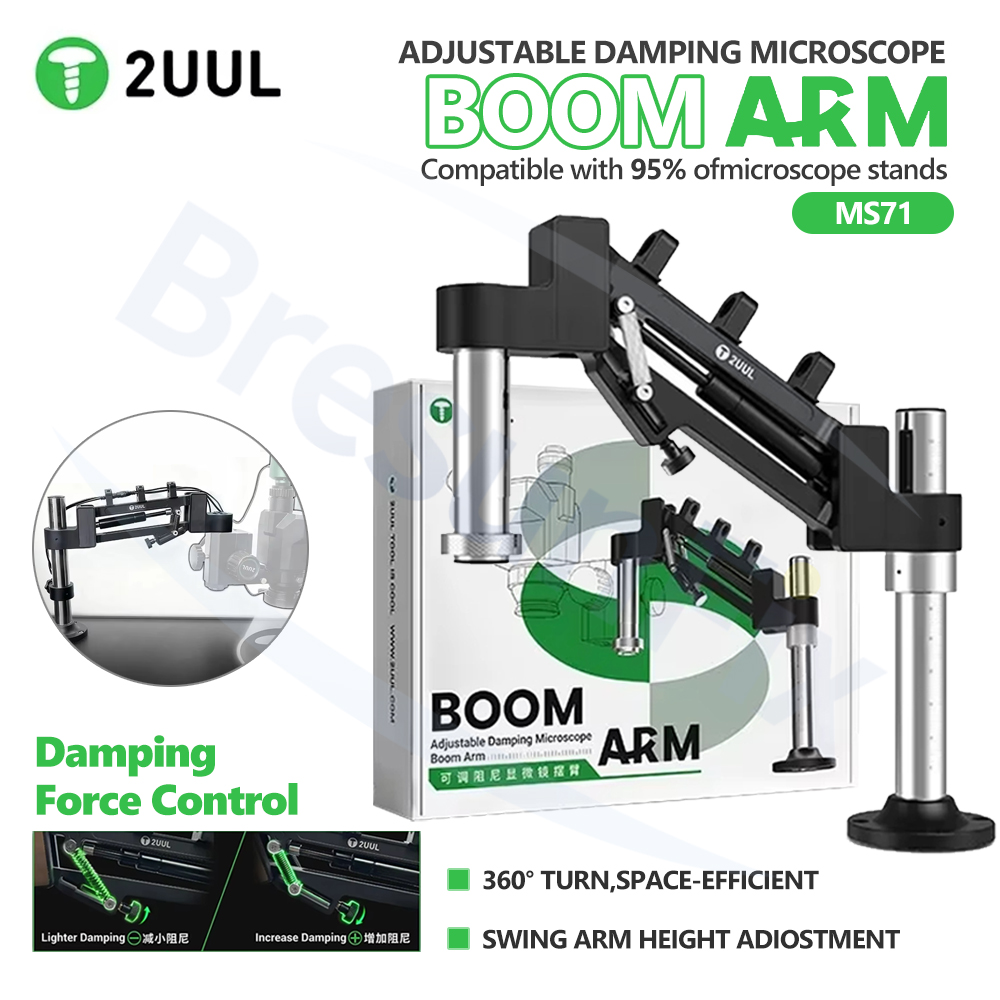 ذراع ميكروسكوب قابل للتعديل 2U - مراجعة Electronics Repair Microscope وسعره