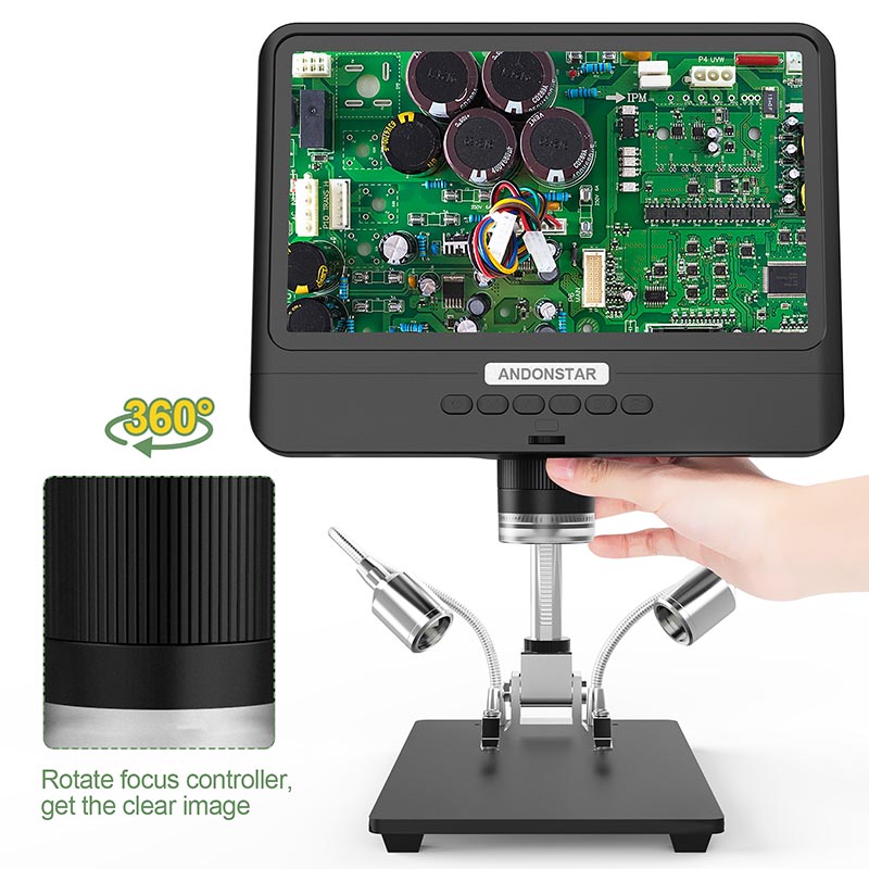 Andonstar AD208 1080P مجهر رقم - مراجعة Electronics Repair Microscope وسعره