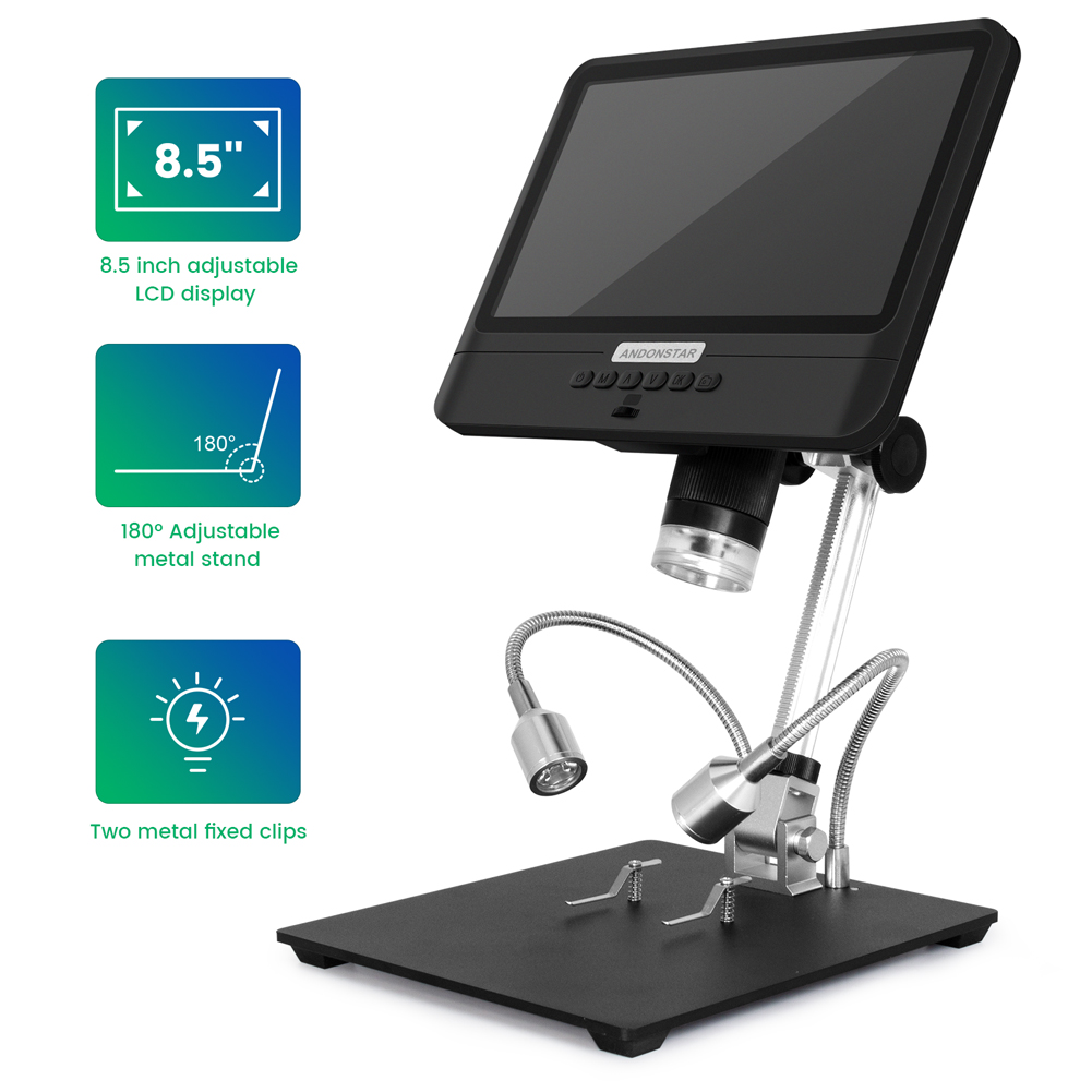 Andonstar AD208 1080P مجهر رقم - مراجعة Electronics Repair Microscope وسعره